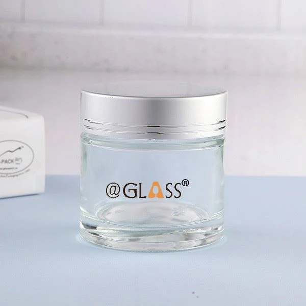 200ml Round Airtight Thick Base Round Glas Jar Empty For Food Storage With Different Color Lid