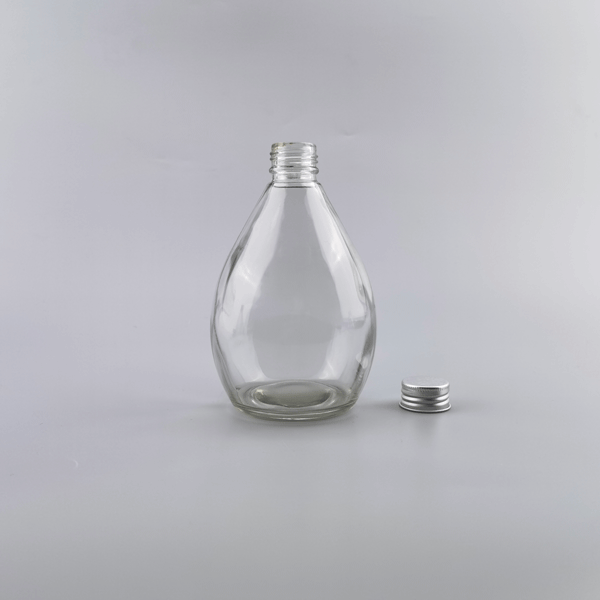 Shaped Glass Beverage Bottle