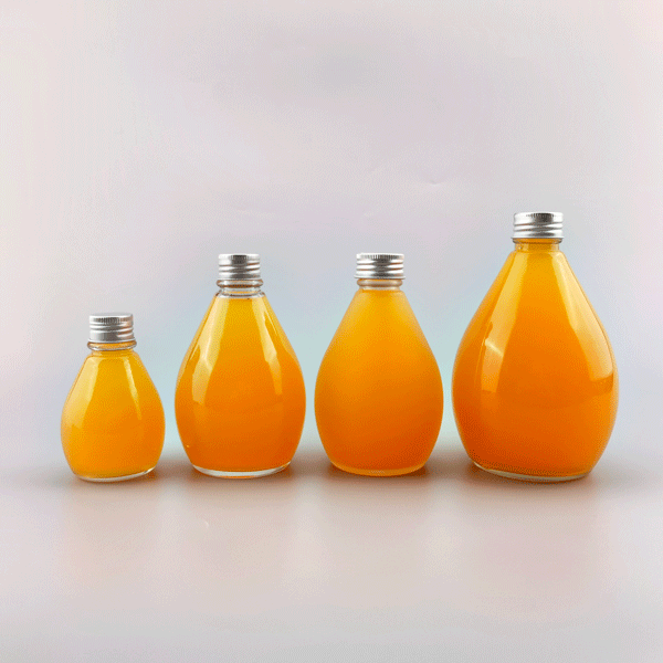 Shaped Glass Beverage Bottle