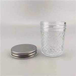 Rund glass murkrukke