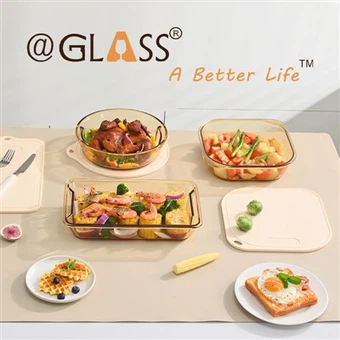 Amber Borosilicate Glass Billing Dish